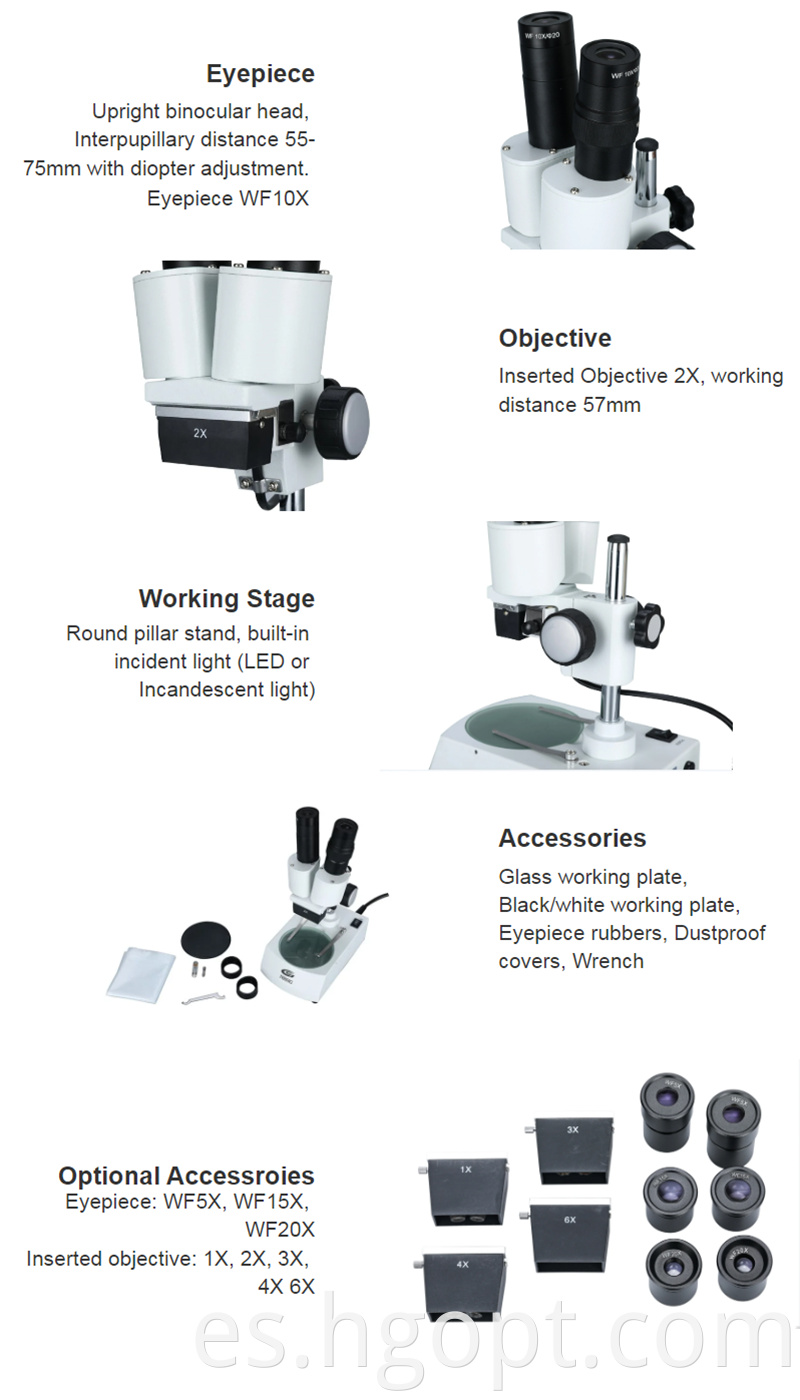 Xtx 1c Wf10x 20mm Binocular Microscopes 2x Objective Stereo Microscope6